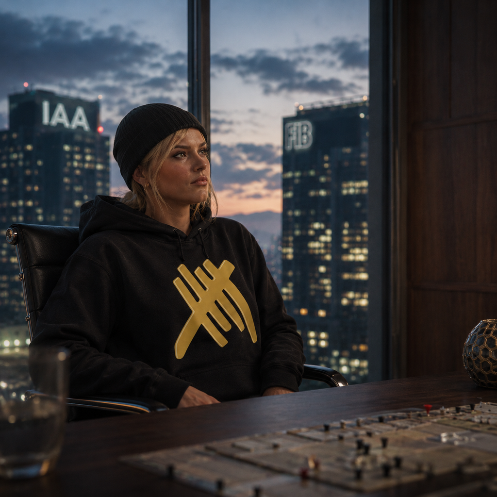 Elite gaming hoodie, gold Elite symbol hoodie, GTA Online hoodie, GTA 5 gamer hoodie, black gaming hoodie, video game hoodie, online gaming streetwear, gamer graphic hoodie, gaming achievement hoodie, heist gamer hoodie, Los Santos inspired hoodie, gold logo hoodie, unisex gamer sweatshirt, gaming merchandise, console gamer hoodie, PC gamer hoodie, multiplayer gaming hoodie, gamer gift for him, gamer gift for her, warm gaming hoodie, front pouch pocket hoodie, black streetwear hoodie, alternative gamer clot