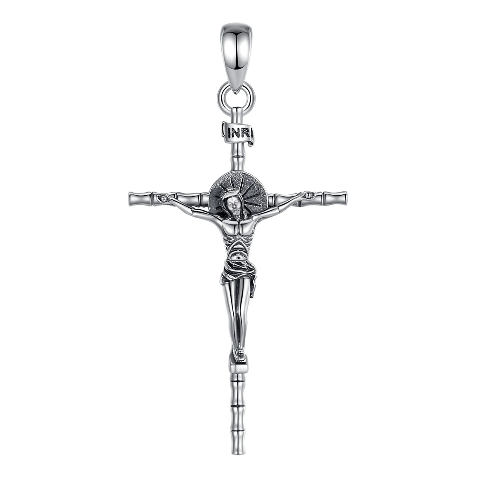 925 Sterling Silver Crucifix Necklace – Jesus Cross Pendant