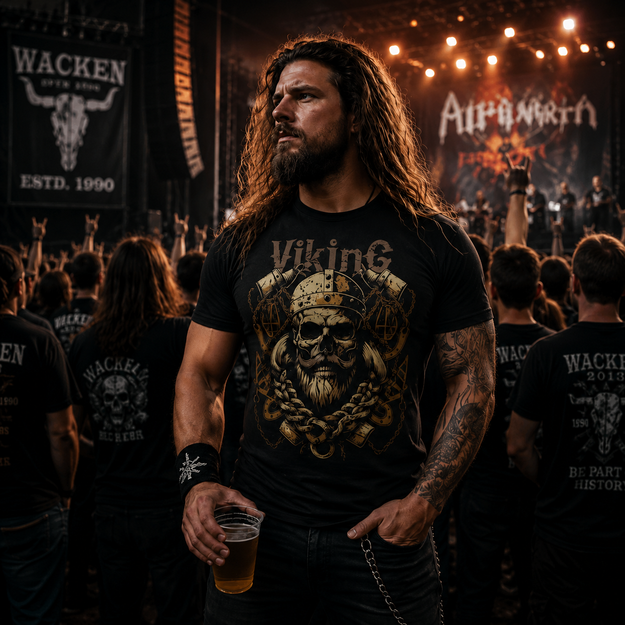 Viking skull t-shirt, Viking warrior shirt, Norse skull graphic tee, heavy metal Viking shirt, medieval warrior apparel, dark fantasy t-shirt, Nordic metal clothing, skull and helmet design, Viking festival outfit, metalhead gift, gothic Viking tee, pagan warrior shirt, rock festival clothing, unisex Viking t-shirt, Norse mythology apparel