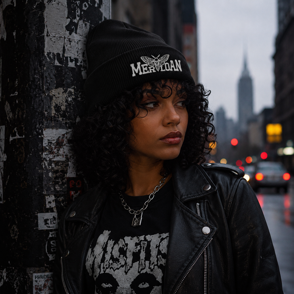 Basic Cuffed Beanie Merlon Rock'n'Roll Alternative Streetwear
