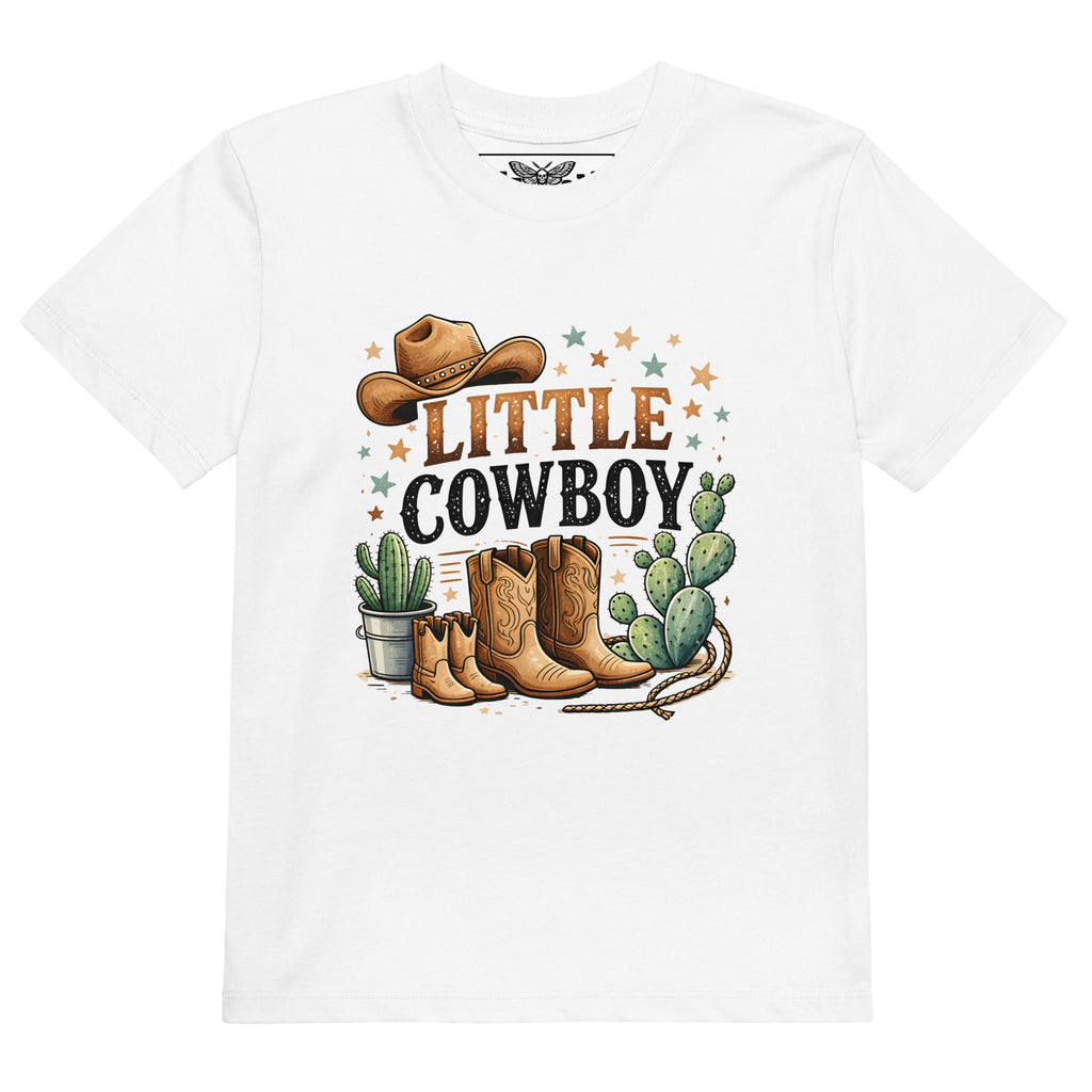 Product mockup little cowboy t-shirt, kids cowboy shirt, western kids clothing, cowboy graphic tee, boys western shirt, girls western shirt, unisex kids t-shirt, white kids t-shirt, cowboy hat design, cowboy boots shirt, cactus graphic tee, ranch kids clothing, farm kids outfit, country western kids shirt, little rancher shirt, rodeo kids clothing, wild west t-shirt, western style kids fashion, country kids clothing, cowboy birthday shirt, cowboy themed outfit, toddler cowboy shirt, preschool kids tee, chil