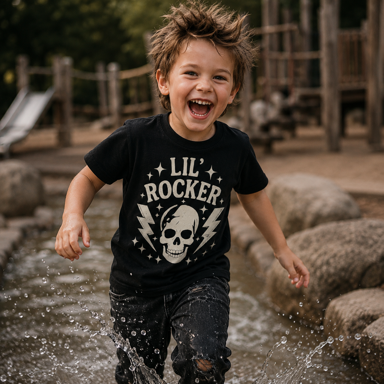 lil rocker t-shirt, little rocker shirt, kids rock t-shirt, skull kids shirt, lightning bolt t-shirt, rock and roll kids clothing, alternative kids fashion, punk kids shirt, metal kids clothing, black graphic t-shirt, boys rock shirt, girls rock shirt, unisex kids t-shirt, toddler rock shirt, preschool kids tee, wild child outfit, little rebel clothing, mini rocker shirt, rock music kids clothing, skull graphic tee, vintage rock design, retro kids t-shirt, edgy children’s fashion, cool kids clothing, statem