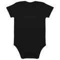 Merloan baby bodysuit, black organic baby bodysuit, organic cotton baby bodysuit, black baby onesie, unisex baby bodysuit, minimalist baby clothing, alternative baby clothes, soft cotton baby bodysuit, stretchy baby bodysuit, envelope neck bodysuit, nickel-free baby bodysuit, sustainable baby clothing, black newborn outfit, Merloan baby basics, organic baby gift