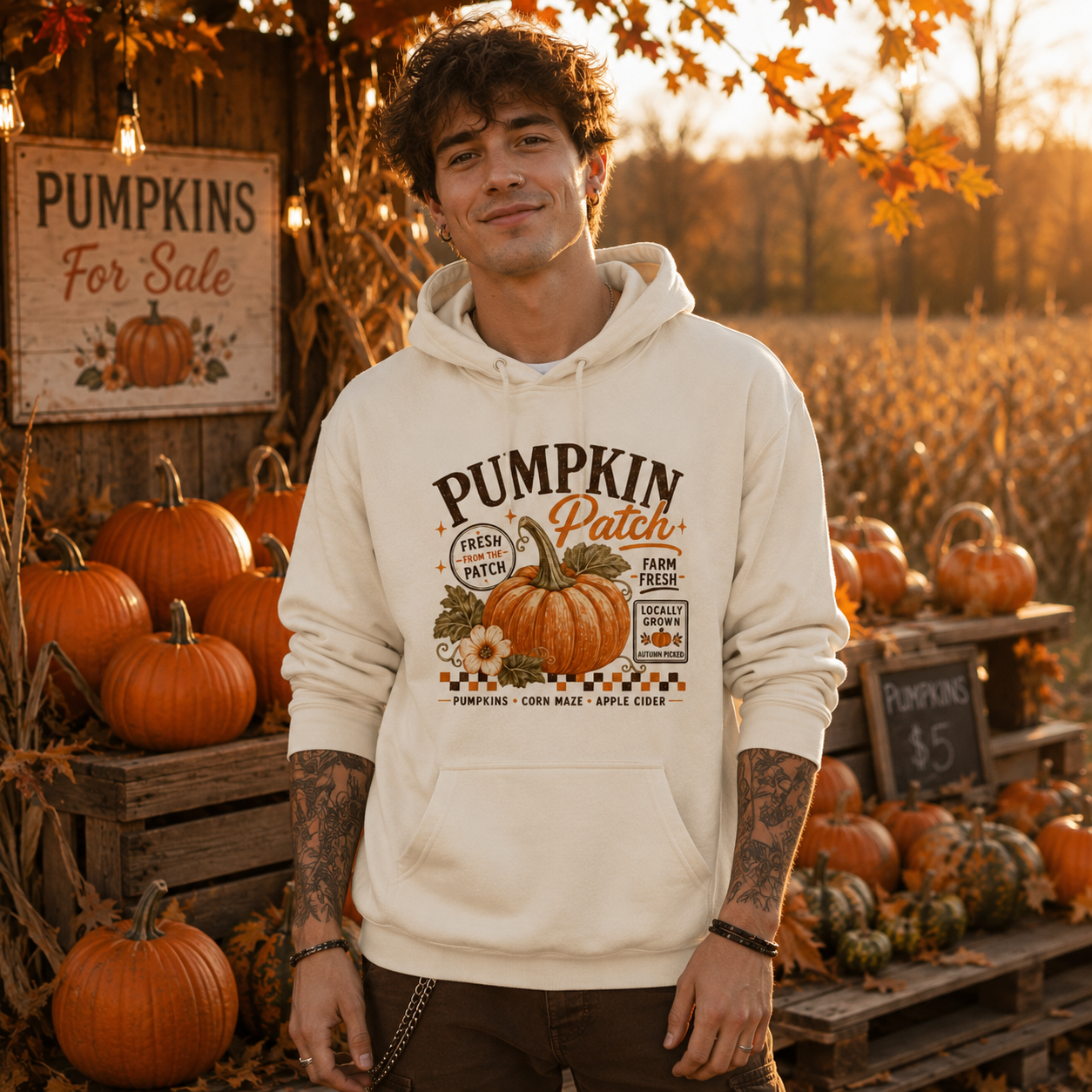 pumpkin patch hoodie, autumn pumpkin hoodie, fall harvest sweatshirt, cozy pumpkin season hoodie, pumpkin farm outfit, vintage pumpkin graphic hoodie, fall festival clothing, autumn market hoodie, farm fresh pumpkin sweatshirt, cottagecore fall hoodie, cozy alternative menswear, pumpkin lover gift, cream autumn hoodie, pumpkin picking outfit, apple cider season hoodie, harvest season pullover, unisex fall graphic hoodie, rustic autumn fashion, cozy fall streetwear, pumpkin patch aesthetic