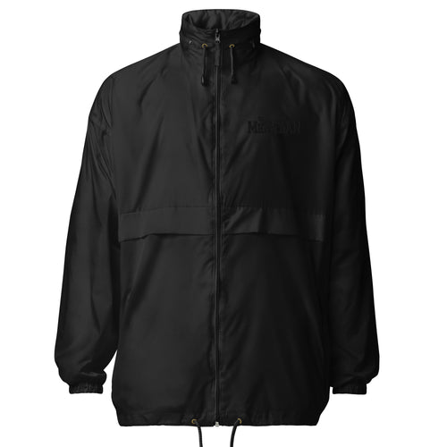 black windbreaker jacket, embroidered logo windbreaker, tonal logo jacket, alternative festival jacket, Wacken festival outfit, rock style women’s jacket, black rain jacket women, waterproof festival clothing, lightweight windbreaker, gothic streetwear jacket, metal festival fashion, alternative women’s outerwear, black embroidered jacket, subtle logo windbreaker, rainy festival outfit, rock concert clothing, urban alternative jacket, minimalist black windbreaker, women’s festival outerwear, casual gothic j