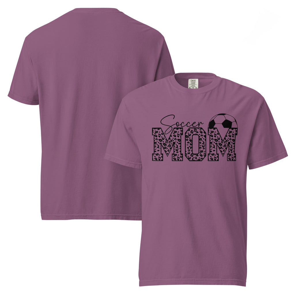 soccer mom shirt, football mom t-shirt, soccer mommy shirt, football mama shirt, match day mom shirt, sideline mom t-shirt, soccer parent shirt, football supporter tee, sports mom graphic tee, soccer fan mom shirt, proud soccer mom tee, kids football mom gift, heavyweight cotton mom shirt, garment-dyed t-shirt, relaxed fit sports mom tee