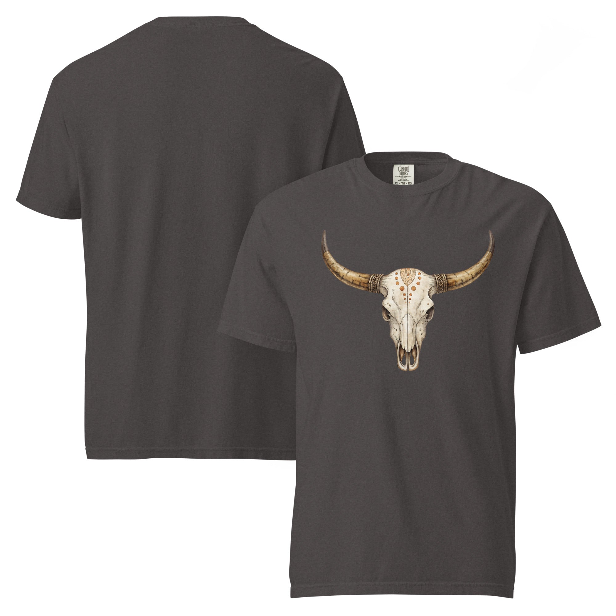 bull skull t-shirt, cow skull graphic tee, western skull shirt, alternative women’s fashion, rock style women’s t-shirt, black graphic tee women, bowling night outfit, casual rock streetwear, gothic western shirt, boho skull t-shirt, country rock fashion, alternative bowling outfit, skull lover gift, western graphic t-shirt, edgy women’s clothing, black statement tee, rockabilly women’s fashion, friends night out outfit, cow skull artwork, dark boho fashion, urban western style, casual alternative clothing,