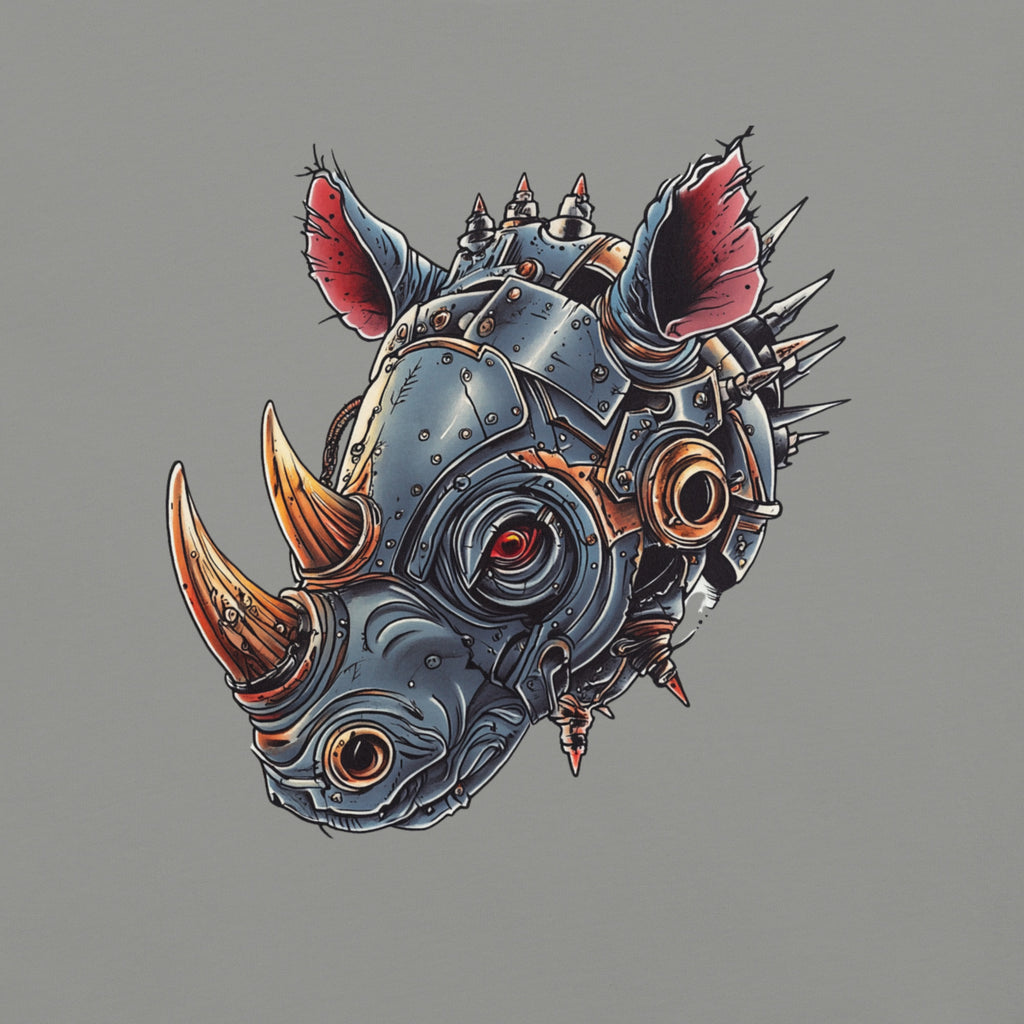 Product mockupsteampunk rhino t-shirt, mechanical rhinoceros shirt, robotic rhino tee, cyberpunk animal t-shirt, sci-fi rhino shirt, rhinoceros graphic tee, black graphic t-shirt, steampunk animal design, mechanical animal artwork, armored rhino shirt, robot rhinoceros t-shirt, futuristic animal tee, industrial fantasy clothing, alternative men’s t-shirt, nerd style clothing, geek fashion, comic convention outfit, comic con shirt, gamer style t-shirt, science fiction clothing, fantasy technology design, ret
