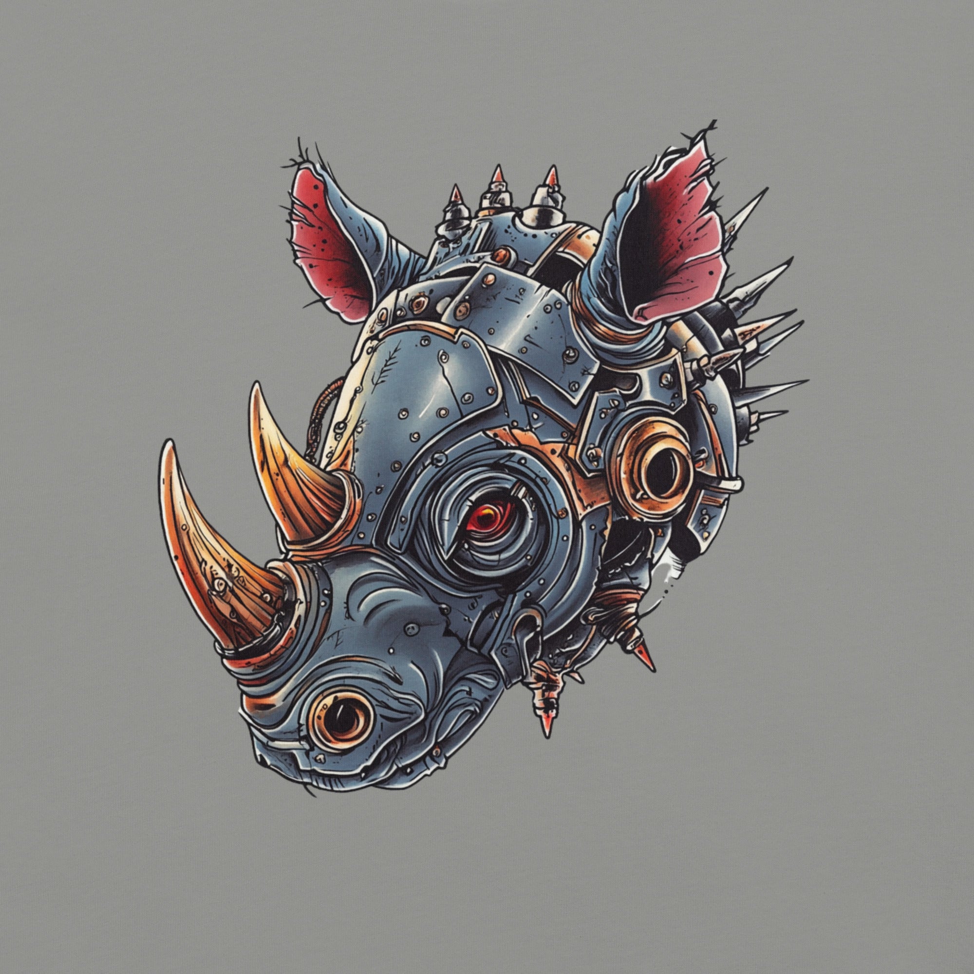 Product mockupsteampunk rhino t-shirt, mechanical rhinoceros shirt, robotic rhino tee, cyberpunk animal t-shirt, sci-fi rhino shirt, rhinoceros graphic tee, black graphic t-shirt, steampunk animal design, mechanical animal artwork, armored rhino shirt, robot rhinoceros t-shirt, futuristic animal tee, industrial fantasy clothing, alternative men’s t-shirt, nerd style clothing, geek fashion, comic convention outfit, comic con shirt, gamer style t-shirt, science fiction clothing, fantasy technology design, ret