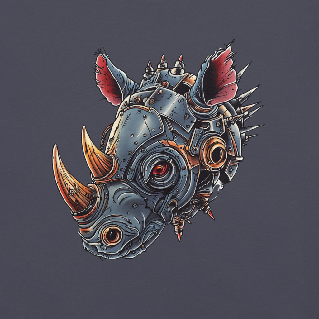 Product mockupsteampunk rhino t-shirt, mechanical rhinoceros shirt, robotic rhino tee, cyberpunk animal t-shirt, sci-fi rhino shirt, rhinoceros graphic tee, black graphic t-shirt, steampunk animal design, mechanical animal artwork, armored rhino shirt, robot rhinoceros t-shirt, futuristic animal tee, industrial fantasy clothing, alternative men’s t-shirt, nerd style clothing, geek fashion, comic convention outfit, comic con shirt, gamer style t-shirt, science fiction clothing, fantasy technology design, ret