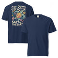 be salty shirt, salt of the earth t-shirt, salty quote tee, beach humor shirt, coastal graphic tee, ocean lover t-shirt, summer statement shirt, salty beach shirt, nautical humor tee, funny quote shirt, relaxed beach style, coastal lifestyle shirt, heavyweight cotton t-shirt, garment-dyed tee, relaxed fit summer shirt