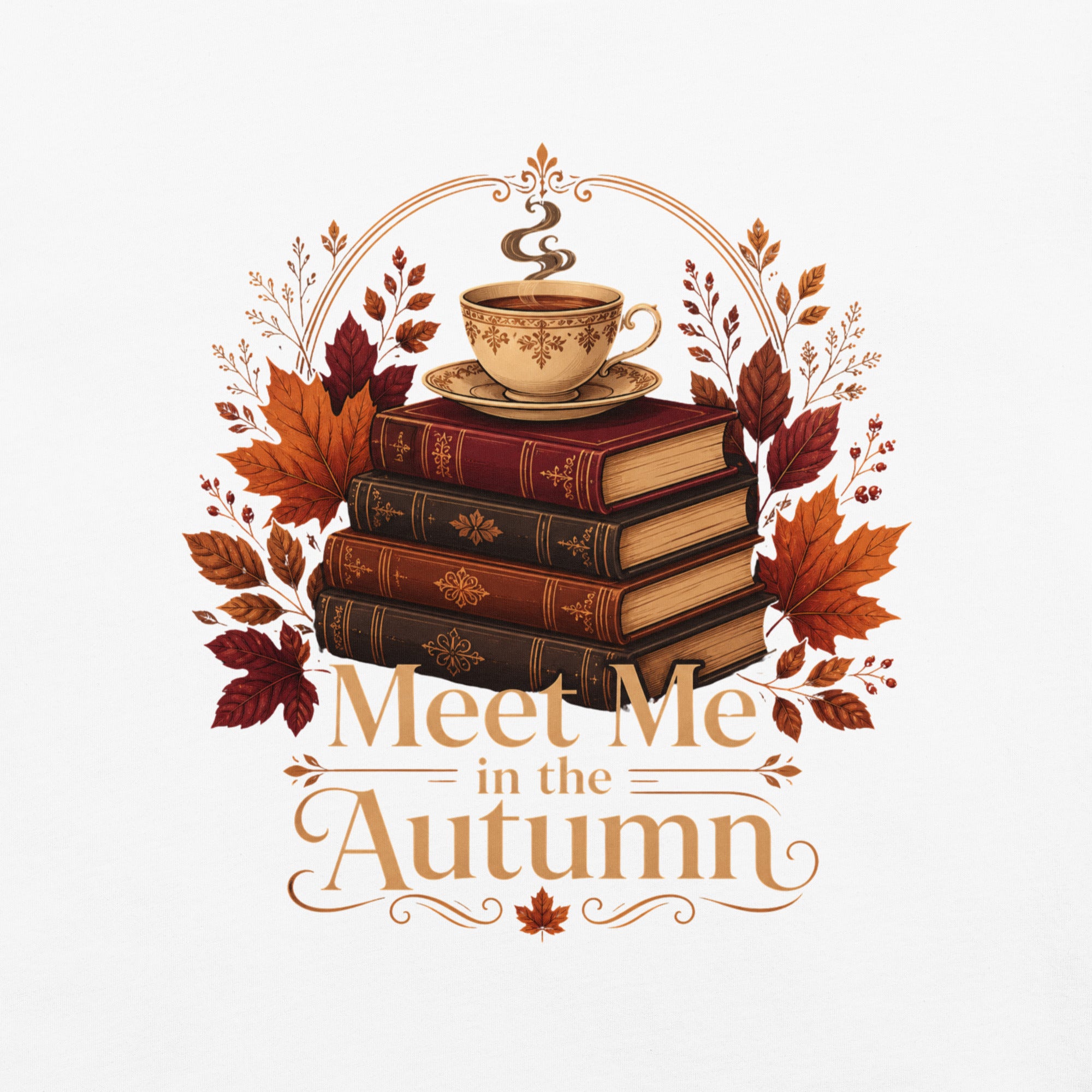 meet me in the autumn shirt, autumn t-shirt, fall graphic tee, cozy fall shirt, pumpkin season tee, autumn vibes shirt, crisp days t-shirt, seasonal graphic tee, fall fashion shirt, cozy autumn outfit, cottagecore autumn shirt, botanical fall tee, heavyweight cotton t-shirt, garment-dyed tee, relaxed fit autumn shirt