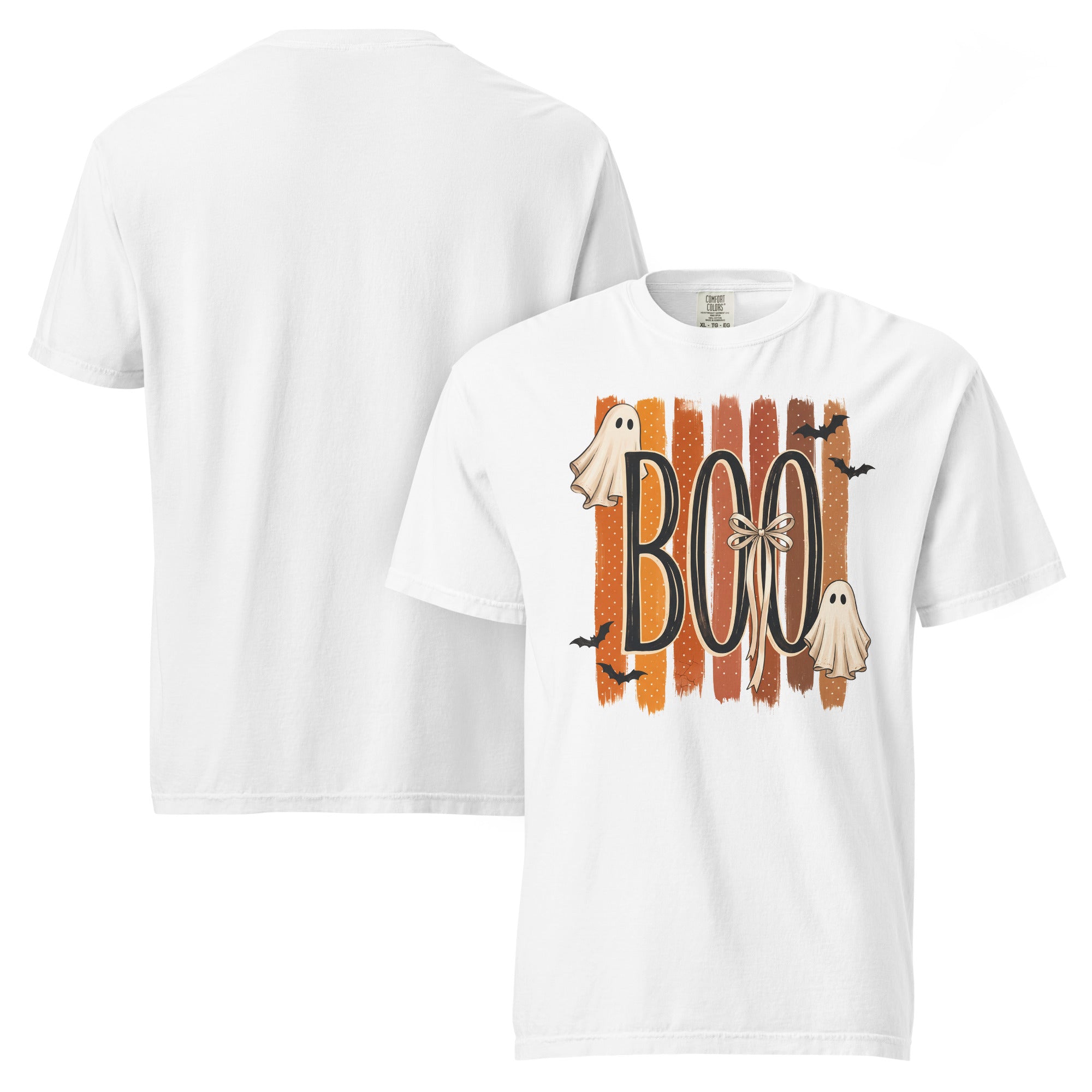 boo ghost shirt, ghost t-shirt, spooky cute tee, Halloween ghost shirt, cute Halloween t-shirt, fall ghost tee, autumn spooky shirt, cozy Halloween shirt, seasonal graphic tee, ghost lover shirt, trick or treat t-shirt, cottagecore Halloween tee, heavyweight cotton t-shirt, garment-dyed tee, relaxed fit ghost shirt