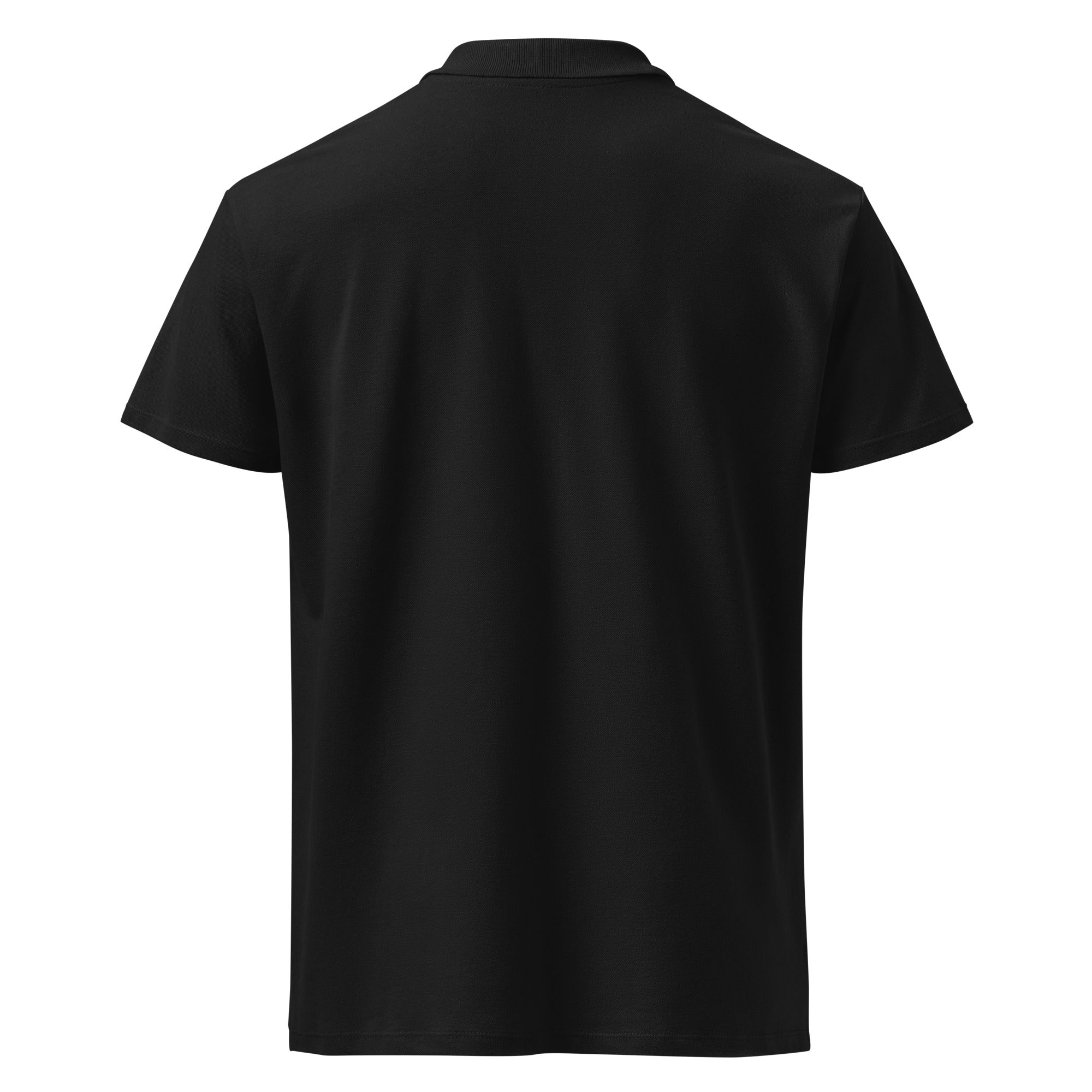 black polo shirt, embroidered logo polo, tonal logo polo shirt, black on black embroidery, Merloan polo shirt, men’s black polo, alternative men’s fashion, rock style polo shirt, premium embroidered polo, subtle chest logo shirt, minimalist black polo, smart casual alternative outfit, gothic polo shirt, rock inspired menswear, black piqué polo, urban alternative clothing, monochrome men’s fashion, casual business polo, alternative business casual, premium black shirt, understated logo polo, dark fashion bas