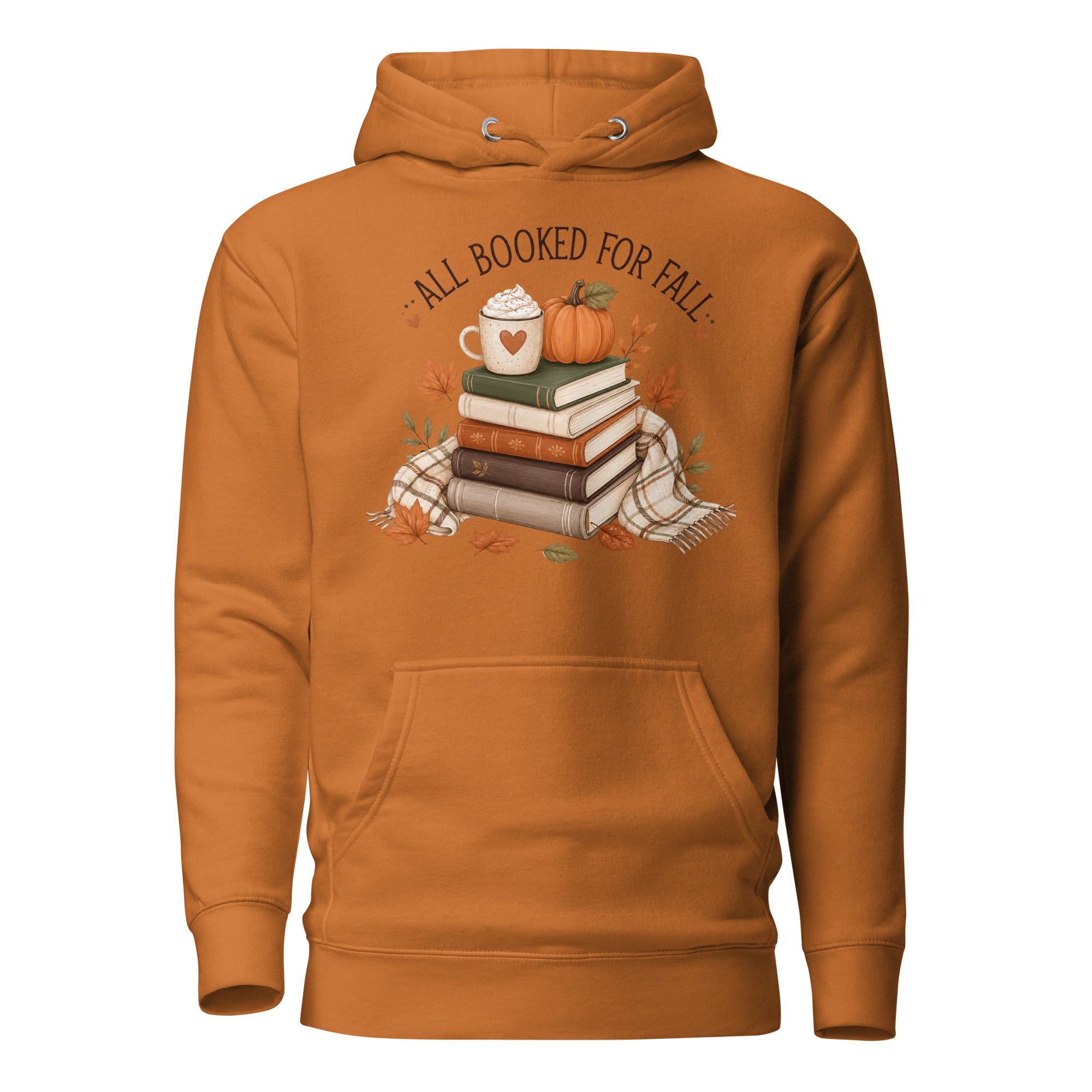 all booked for fall hoodie, autumn book lover hoodie, bookish fall hoodie, cozy reader hoodie, fall reading sweatshirt, autumn bookworm hoodie, book club hoodie, seasonal hoodie, cozy fall outfit, pumpkin season hoodie, reader gift hoodie, fall bookish style, pouch pocket hoodie, soft cotton face hoodie, Merloan autumn hoodie