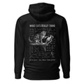 what cats really think hoodie, genius cat hoodie, science cat hoodie, smart cat sweatshirt, nerdy cat hoodie, Galileo cat hoodie, Isaac Newton cat hoodie, Robert Goddard hoodie, funny scientist hoodie, cat lover gift, intelligent cat design, science humor hoodie, pouch pocket hoodie, cozy streetwear hoodie, Merloan cat hoodie
