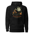 growing into autumn hoodie, autumn hoodie, cozy fall hoodie, seasonal hoodie, botanical autumn hoodie, fall graphic sweatshirt, chilly day hoodie, autumn outfit, cozy autumn style, fall fashion hoodie, warm hooded sweatshirt, pouch pocket hoodie, soft cotton face hoodie, Merloan autumn hoodie, relaxed fall hoodie