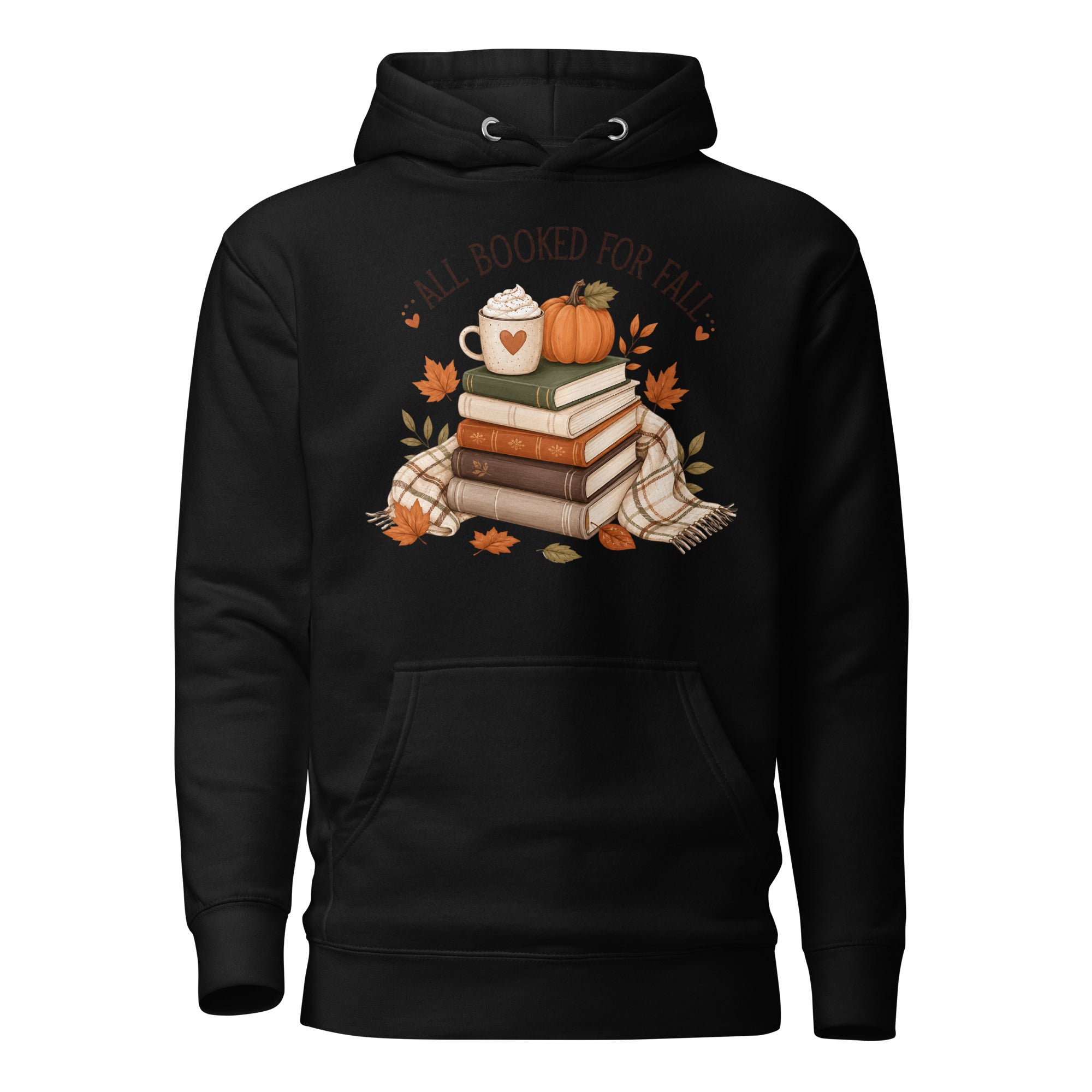 all booked for fall hoodie, autumn book lover hoodie, bookish fall hoodie, cozy reader hoodie, fall reading sweatshirt, autumn bookworm hoodie, book club hoodie, seasonal hoodie, cozy fall outfit, pumpkin season hoodie, reader gift hoodie, fall bookish style, pouch pocket hoodie, soft cotton face hoodie, Merloan autumn hoodie