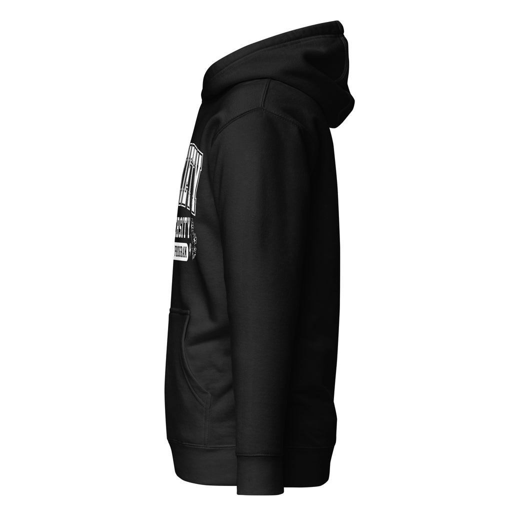 anxiety university hoodie, honors program hoodie, anxiety humor hoodie, mental health humor hoodie, funny anxiety sweatshirt, anxious but stylish hoodie, sarcastic hoodie, introvert hoodie, overthinking hoodie, anxiety quote hoodie, black anxiety hoodie, pouch pocket hoodie, cozy streetwear hoodie, warm hood sweatshirt, Merloan anxiety hoodie