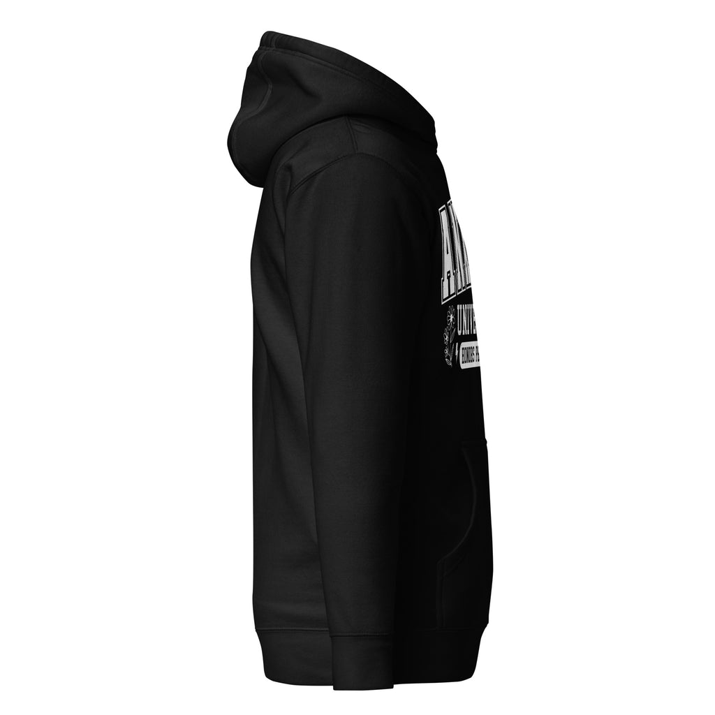 anxiety university hoodie, honors program hoodie, anxiety humor hoodie, mental health humor hoodie, funny anxiety sweatshirt, anxious but stylish hoodie, sarcastic hoodie, introvert hoodie, overthinking hoodie, anxiety quote hoodie, black anxiety hoodie, pouch pocket hoodie, cozy streetwear hoodie, warm hood sweatshirt, Merloan anxiety hoodie