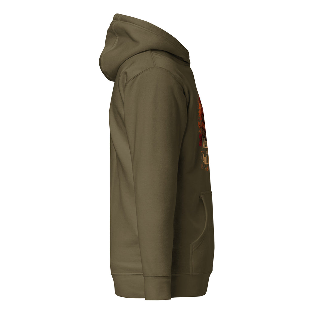 meet me in the autumn hoodie, autumn hoodie, cozy fall hoodie, fall graphic sweatshirt, pumpkin season hoodie, chilly day hoodie, seasonal hoodie, autumn outfit, cozy autumn style, fall fashion hoodie, warm hooded sweatshirt, pouch pocket hoodie, soft cotton face hoodie, Merloan autumn hoodie, relaxed fall hoodie