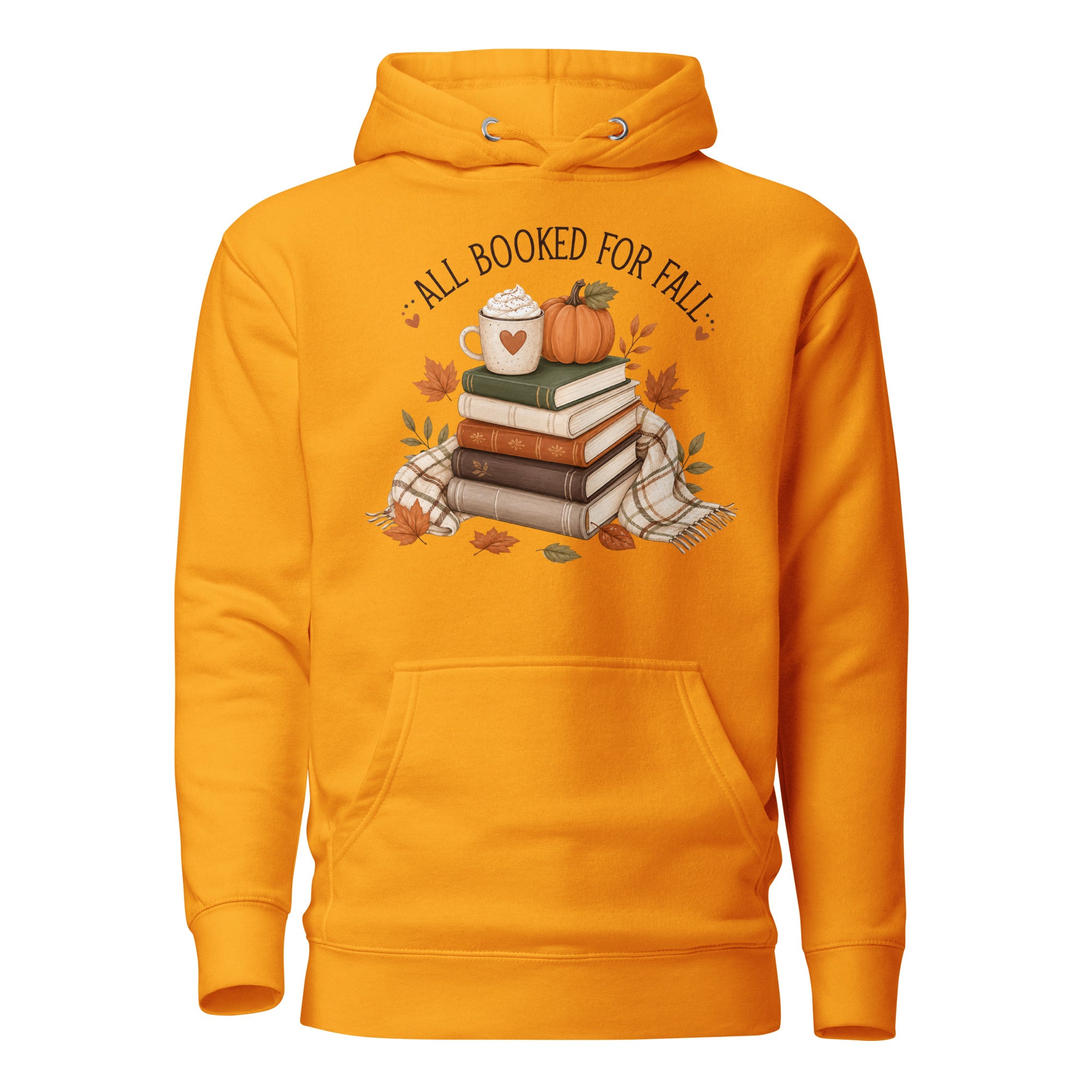 all booked for fall hoodie, autumn book lover hoodie, bookish fall hoodie, cozy reader hoodie, fall reading sweatshirt, autumn bookworm hoodie, book club hoodie, seasonal hoodie, cozy fall outfit, pumpkin season hoodie, reader gift hoodie, fall bookish style, pouch pocket hoodie, soft cotton face hoodie, Merloan autumn hoodie