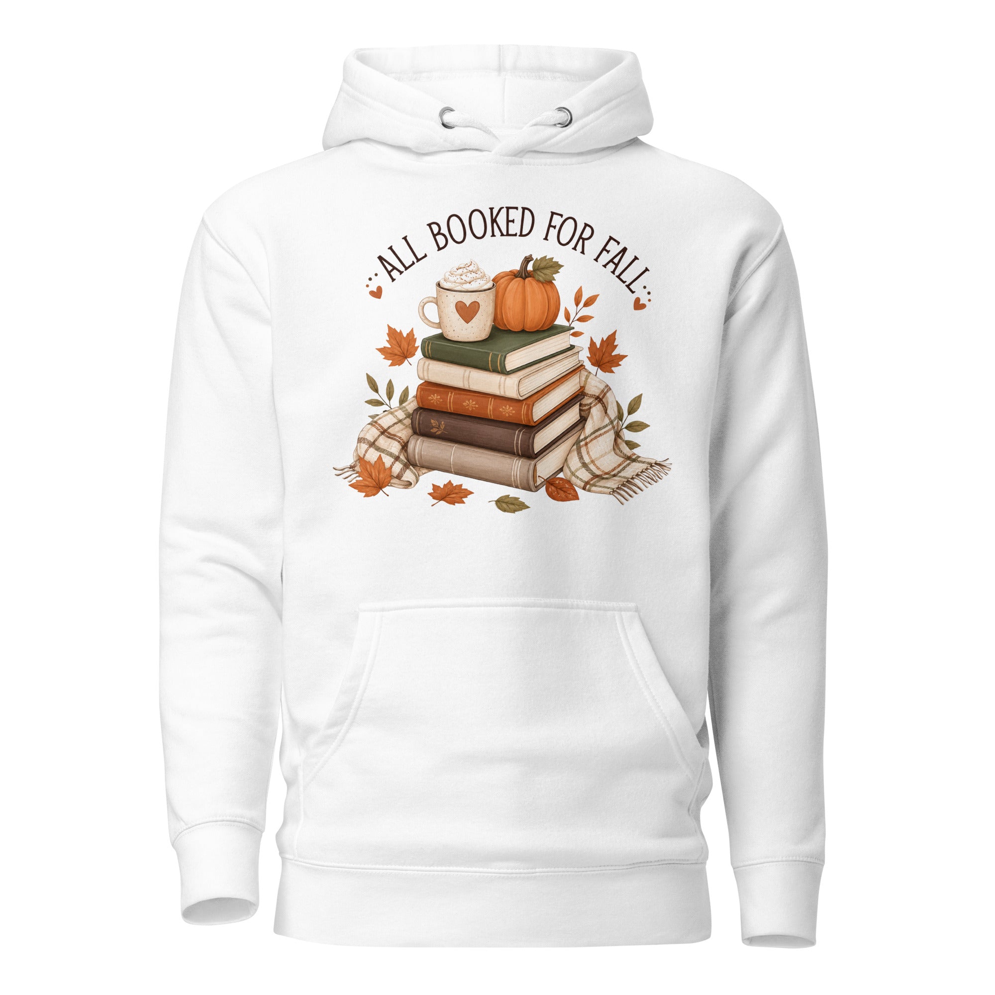 all booked for fall hoodie, autumn book lover hoodie, bookish fall hoodie, cozy reader hoodie, fall reading sweatshirt, autumn bookworm hoodie, book club hoodie, seasonal hoodie, cozy fall outfit, pumpkin season hoodie, reader gift hoodie, fall bookish style, pouch pocket hoodie, soft cotton face hoodie, Merloan autumn hoodie